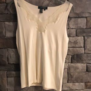 Ralph Lauren tee cream color size small